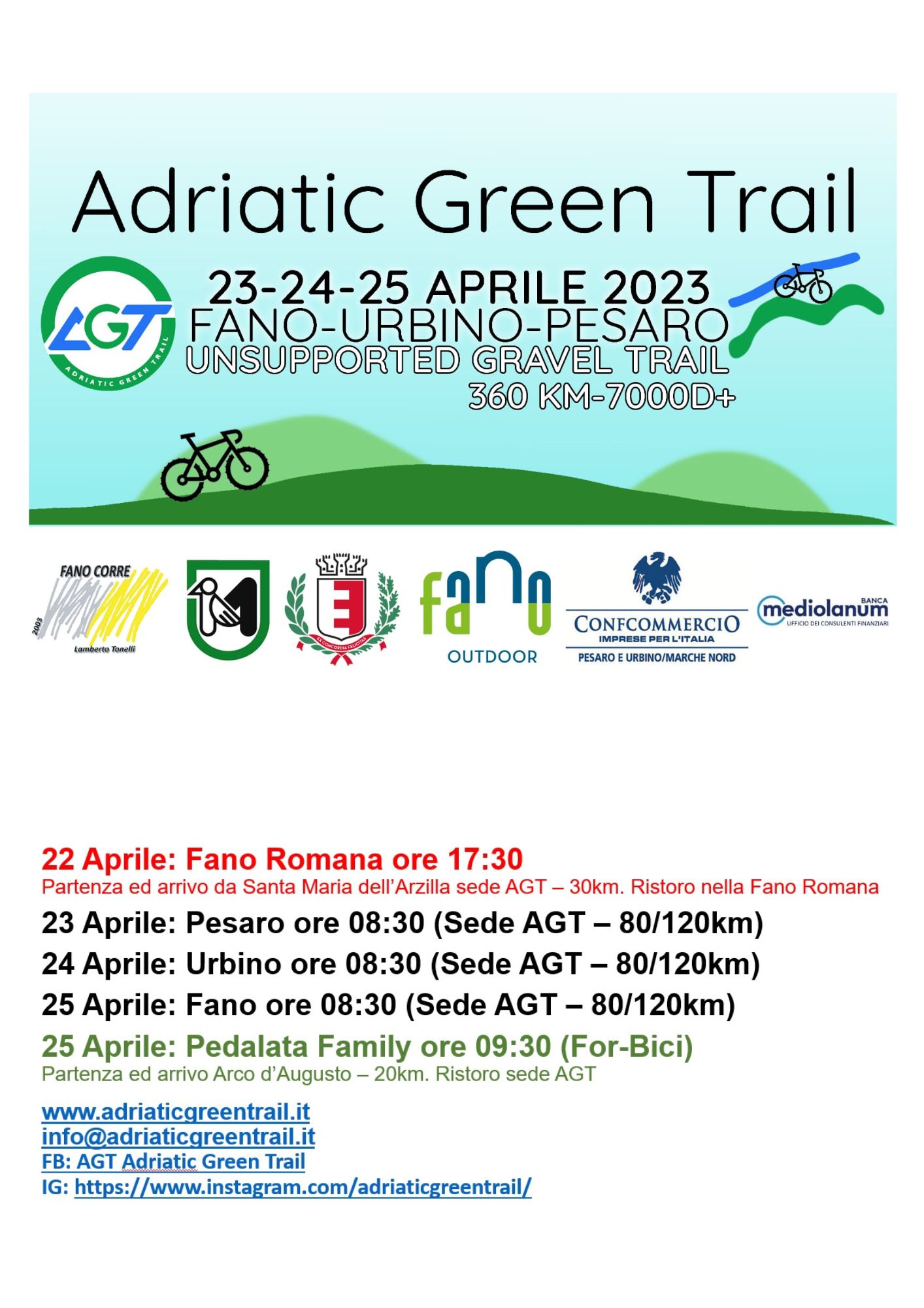 Adriatic Green Trail 2023 Manifestazione Cicloturistica
