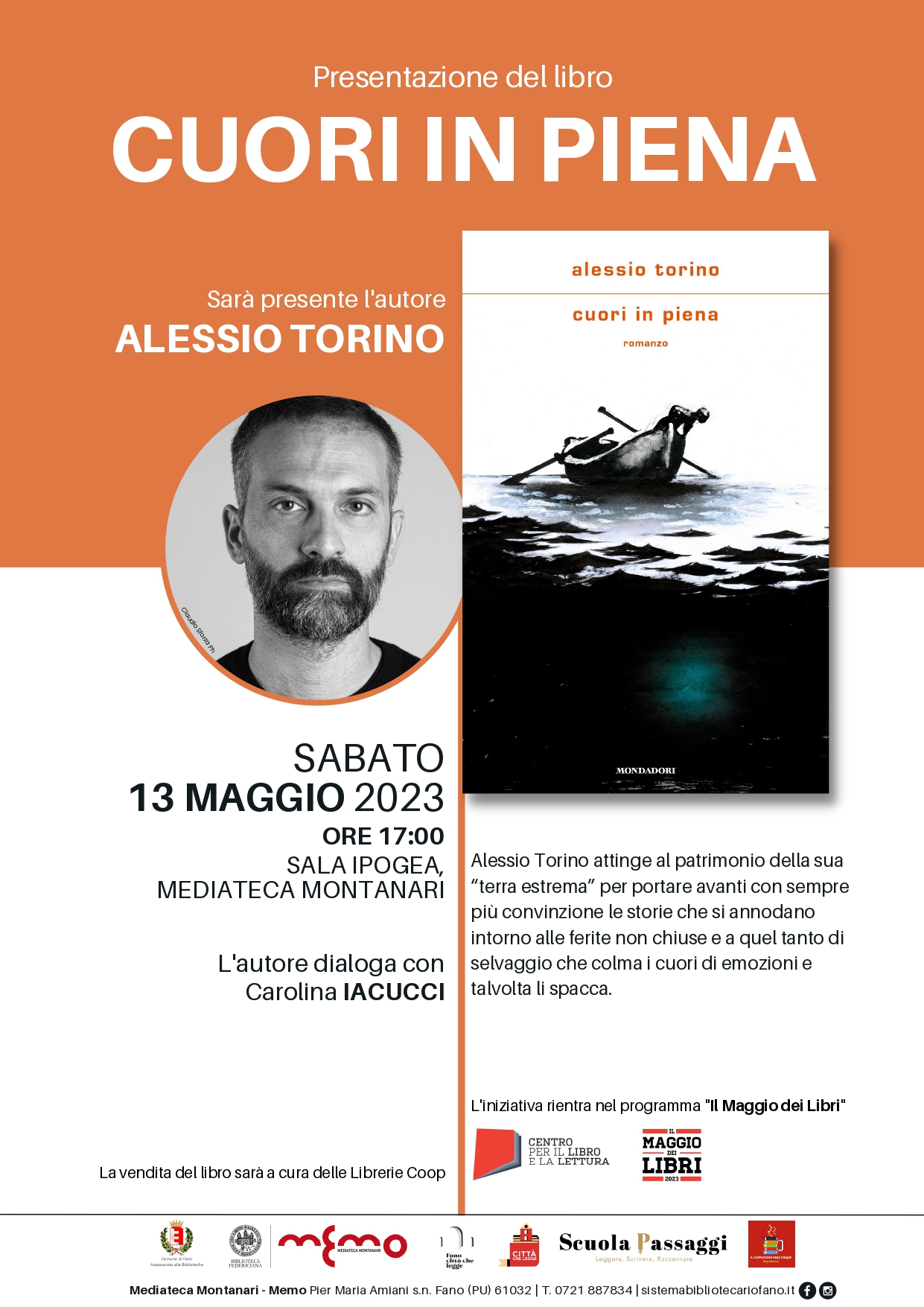 Presentazione del libro CUORI IN PIENA di Alessio Torino