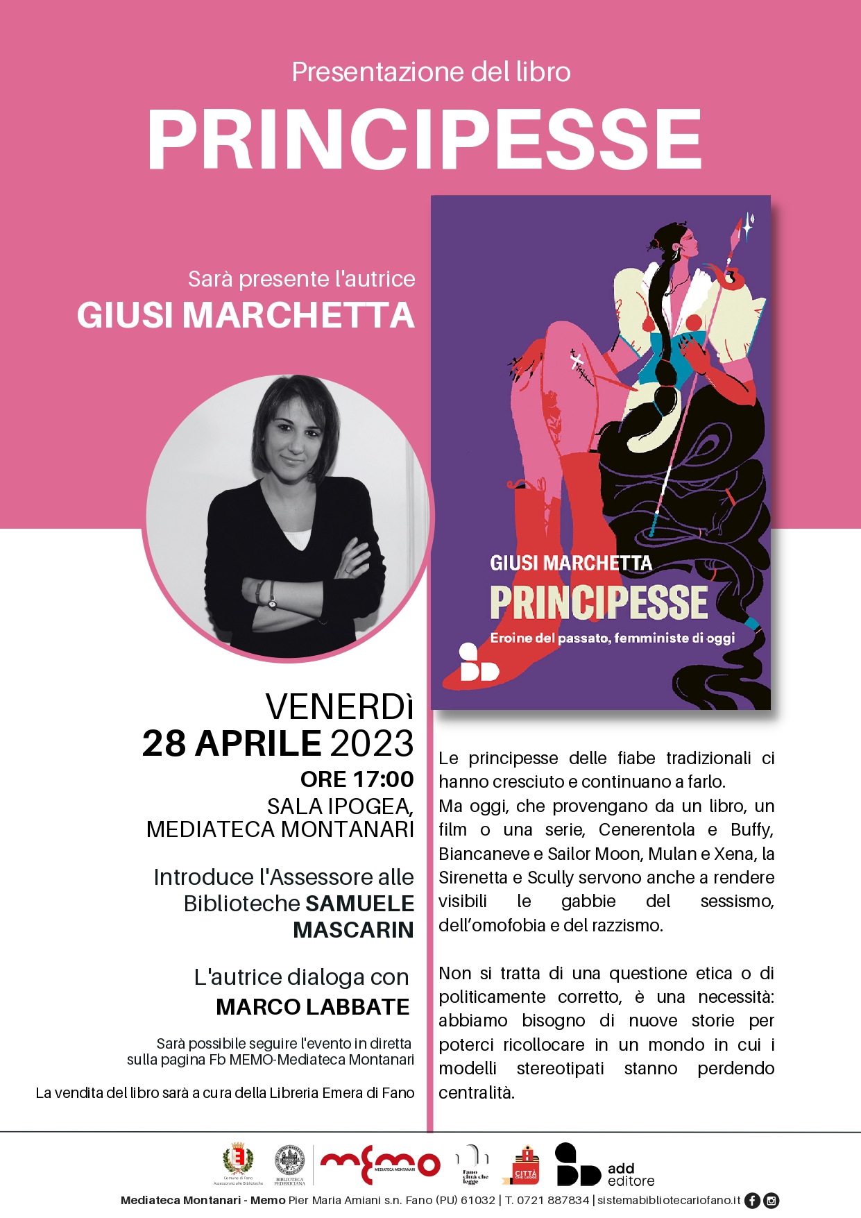 Presentazione del libro PRINCIPESSE di Giusi Marchetta