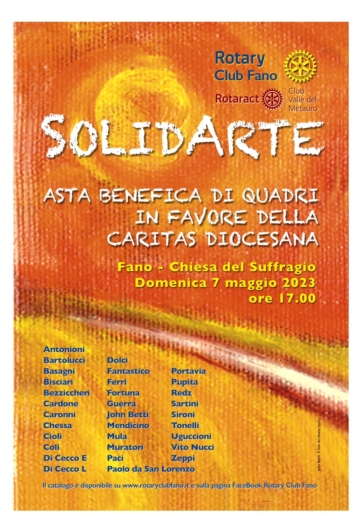 SOLIDARTE 2023 – Asta di beneficenza per la caritas diocesana