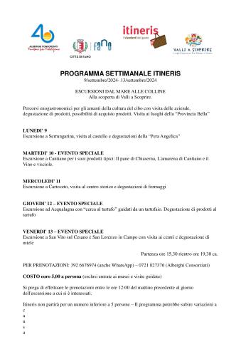 itineris ultima settimana